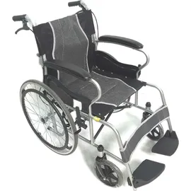 Antar Leichter Rollstuhl AT52301 faltbar grau/schwarz