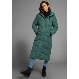 POLARINO Steppmantel aus wasserdichtem & windabweisenden Obermaterial, oversize Form, Gr. 48 (XL), Dunkelgrün, , 40008757-48