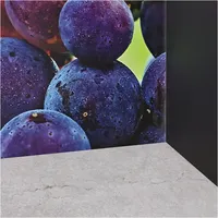 EXPRESS KÜCHEN Küchenrückwand ""Weintrauben", als Spritzschutz geeignet, mit Schutzlack versehen" Spritzschutzwände Gr. B/H: 120 cm x 56 cm, bunt Küchendekoration