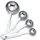 yateicbc 4 Stück Edelstahl Messlöffel Messlöffel Set Edelstahl Metall Messlöffel für Trockene, Flüssige Zutaten, Kochen, Backen
