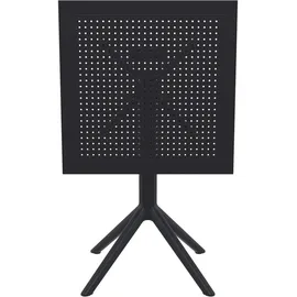 CLP Gartentisch Ø 60 x 74 cm Schwarz