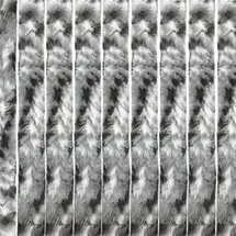 Travellife Chenille Türvorhang, 56x185 cm, grau/schwarz