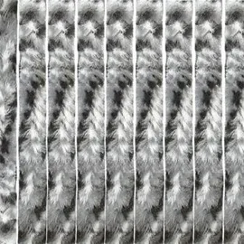 Travellife Chenille Türvorhang, 56x185 cm, grau/schwarz