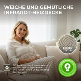 BR Bringer Bringer Infrarot Heizdecke 200 x 180 cm Braun