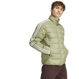 adidas Essentials 3-Streifen Light Down Jacke Tent Green F16 S