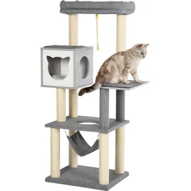 PawHut Kratzbaum 59 x 48 x 155 cm grau