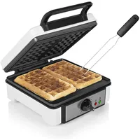 Princess - Doppel Waffeleisen & Gabel Für Dicke Belgische & Brüsseler Waffeln 19,8x19,8cm