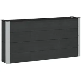 vidaXL Hochbeet 150 x 30 x 72 cm Schwarz