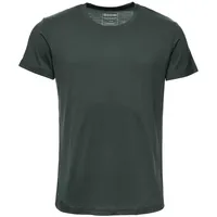 Kaipara - Merino Sportswear Rundhalsshirt Merino Shirt Herren Kurzarm Regularfit 200 (1-tlg) aus reiner Merinowolle Made in Germany grün L