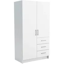 masseno Drehtürenschrank PINELLO 96 x 177 x 50 cm Weiß