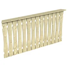 SKANHOLZ Brüstungsgeländer 180 cm Länge 96 cm Höhe beige