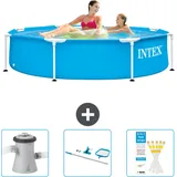 Intex – Schwimmbecken mit rundem Rahmen – 244 x 51 cm – im Lieferumfang enthalten Accessoire CB82