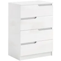 Homcom Kommode Beistellschrank mit 4 Schubladen, Schubladenkommode für Wohnzimmer,