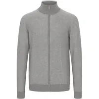 FQ1924 Strickjacke FQ1924 "Strickjacke FQLewis", Herren, Gr. XXL, grau (steel gray), Obermaterial: 100% Baumwolle CO., Strickjacken Strickjacke