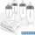 MiaMia 7-tlg. PP-Flaschen-Set mit Silikon-Trinksauger (140 ml)