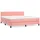 vidaXL Boxspringbett mit Matratze Rosa 180x200 cm Samt