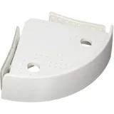 Dreieckiges Badezimmer-eckregal Mit Druckknopf, Kein Bohren Erforderlich, 24,5 X 4,5 X 24,5 Cm - Crezuo