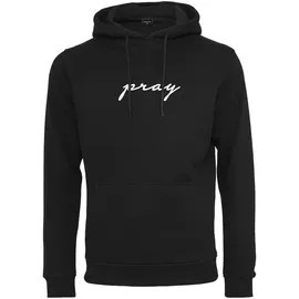 Mister Tee Pray Emb Hoody in Schwarz, XL