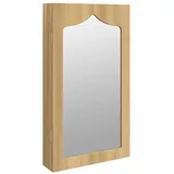 furnicato Spiegelschrank Schmuckschrank mit Spiegel Wandmontage 37,5x10x67 cm (1-St) braun 67 cm