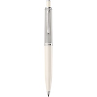 Pelikan Kugelschreiber Souverän 405, Silber-Weiß, hochwertiger Druckkugelschreiber im Geschenk-Etui, 815543