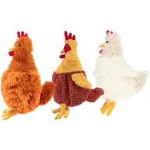 Best Pet Supplies Huhn Plüschspielzeug Braun Beige