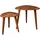 KADIMA DESIGN Beistelltisch Braun Sheesham 60 x 54 cm