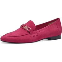 Marco Tozzi by Guido Maria Kretschmer Damen Loafer mit Absatz aus Leder Elegant, Rosa (Pink), 41 EU