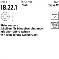 Industrial Quality Supplies ANSI B 18.22.1 Flat washers Stahl