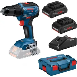Bosch GSR 18V-55 Professional inkl. 2 x 4 Ah + L-Boxx 06019H5204