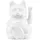 donkey Lucky Cat Mini | White - Japanische Glücksbringer Winkekatze in Weiß, 9,8 cm hoch