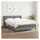 vidaXL Boxspringbett mit Matratze Dunkelgrau 140x200 cm Stoff