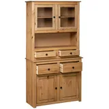 vidaXL Highboard 93x40,5x180 cm Kiefernholz Panama