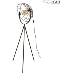 ECO-Light Stehleuchte GRID, IP20, Metallgitter-Design, mit Schnurschalter + Tripod, 1-flammig, E27 max. 60W, anthrazit ECO-GRID-PT