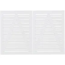 Plus Doppeltor Osaka 200 x 136 cm RAL 9010 Weiß