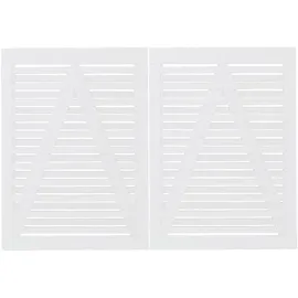 Plus Doppeltor Osaka 200 x 136 cm RAL 9010 Weiß