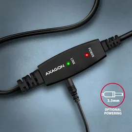 AXAGON USB-A auf USB-B 10 m Schwarz