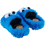 UNITED LABELS Sesamstraße Hausschuhe - Krümelmonster 3D Plüsch Cookie Monster, Blau, 32-34