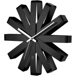 Umbra - Ribbon Wanduhr, schwarz