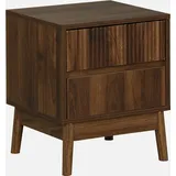 sweeek - Nachttisch mit zwei Schubladen