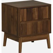 sweeek - Nachttisch mit zwei Schubladen