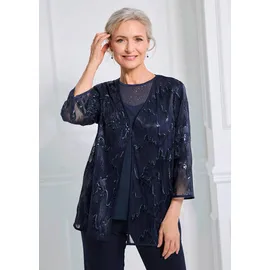 GOLDNER Edle Pailletten-Jacke Blau 19
