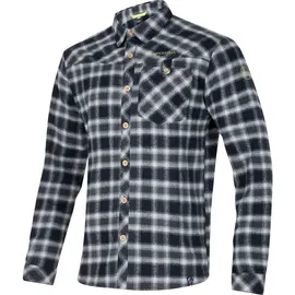 La Sportiva Rambler Flannel Shirt Men black/lime punch M