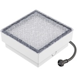 ledscom.de LED Pflasterstein Bodeneinbauleuchte GORGON für außen, IP67, eckig, 15 x 15cm, kaltweiß