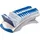 Durable Telindex Desk Vegas Kartenaufbewahrung 104 x 72 mm metallic silber / blau 1 St.