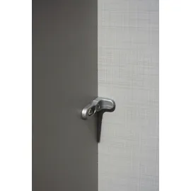 WIMEX Komplettschlafzimmer "Anna", silber (eiche sägerau, absetzung chrom), B/H: 180cm x 200cm, Spanplatte, Schlafzimmermöbel-Sets, Spar Set