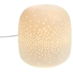 Lampe Clyde - Weiß Rund Porzellan Amadeus 17x17 cm