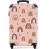 NoBoringSuitcases.com NoBoringSuitcases.com® Koffer Handgepäck Trolley Handgepäck, Koffer Handgepäck, Trolley 55x40x20, Suitcase, Handgepäck 55x40x20 cm Regenbogenmuster mit Herzen - Cabin Size... - Bunt