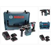 Bosch Professional, Bohrmaschine + Akkuschrauber, Bosch GBH 18V-26 Akku Bohrhammer 18V 2,6J SDS plus Brushless + 2x ProCORE Akku 4,0Ah + Ladegerät + L (Akkubetrieb)