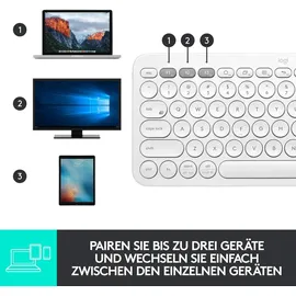 Logitech K380 DE grauweiß