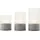 Brilliant Bougie LED-Kerzen 3 St. grau